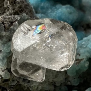 Diament Herkimer Duży Tęczowy Pryzmat Kolekcjonerski kryształ - Specjalna Selekcja
