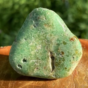 Chryzopraz - zielony kryształ - Brazylia Kamień wierności i kreatywnej myśli
