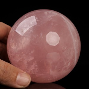 Kwarc różowy Kula Energii Miłości duży kryształ 2950 ct