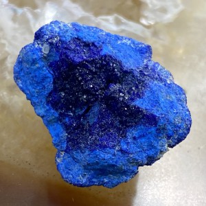 Azuryt - Niebiańska Geoda z kryształami - Rosja Ural